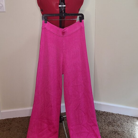 Hanifa Pink Knit Pants & Cardigan Set - Picture 3 of 4